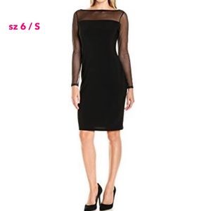 sz 6 - NWT Tiana B. Mesh Sleeve and Yoke Dress